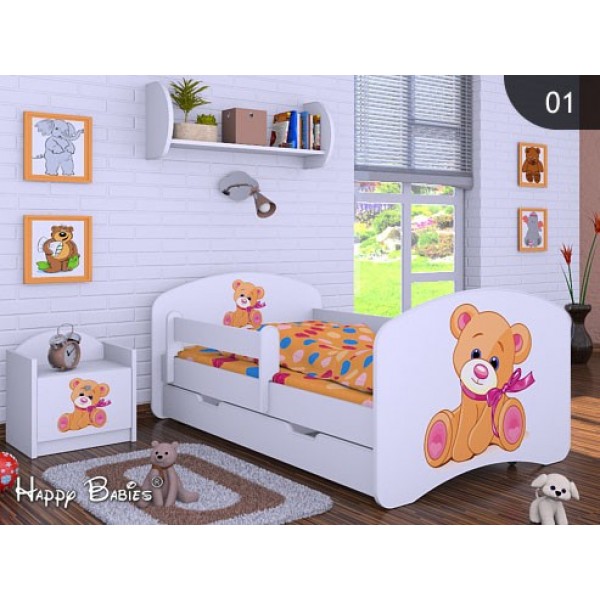 Otroška postelja Happy babies Medo 01